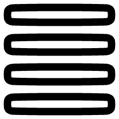 Justified Alignment Icon from Plump Line Set