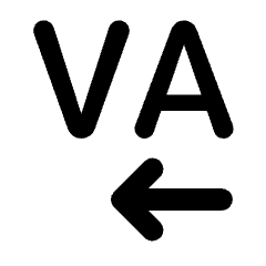 Kerning Icon from Rounded Line - Streamline Material Set