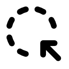 Lasso Select Icon from Rounded Line - Material Pro Set