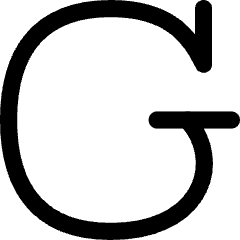 Latin Alphabet Icon from Flex Line Set