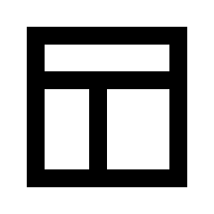 Layout Window 1 Icon from Sharp Line - Streamline Material Set