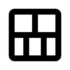 Layout Window 10 Icon from Rounded Line - Streamline Material Set