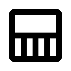 Layout Window 12 Icon from Rounded Line - Material Pro Set
