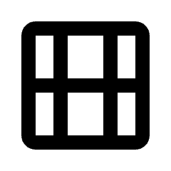 Layout Window 14 Icon from Rounded Line - Material Pro Set