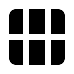 Layout Window 14 Fill Icon from Rounded Fill - Material Pro Set