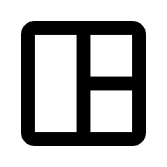 Layout Window 16 Icon from Rounded Line - Streamline Material Set