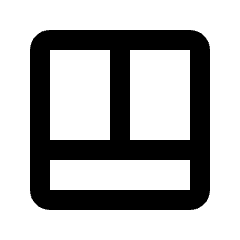 Layout Window 17 Icon from Rounded Line - Streamline Material Set