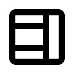 Layout Window 18 Icon from Rounded Line - Material Pro Set