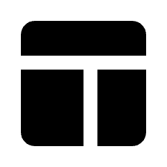 Layout Window 2 Fill Icon from Rounded Fill - Streamline Material Set