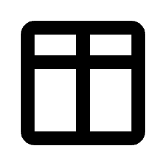 Layout Window 21 Icon from Rounded Line - Streamline Material Set