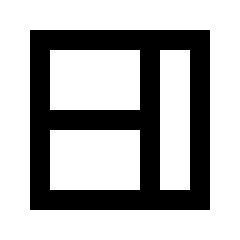 Layout Window 4 Icon from Sharp Line - Streamline Material Set