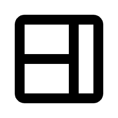 Layout Window 4 Icon from Rounded Line - Streamline Material Set