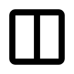 Layout Window 6 Icon from Rounded Line - Streamline Material Set