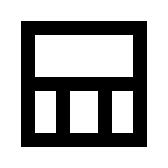 Layout Window 8 Icon from Sharp Line - Streamline Material Set