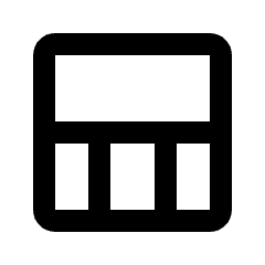 Layout Window 8 Icon from Rounded Line - Streamline Material Set