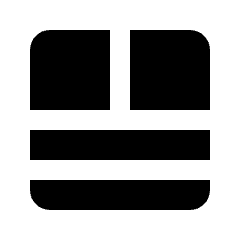 Layout Window 9 Fill Icon from Rounded Fill - Material Pro Set