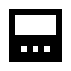 Layout Window Bottom Bar Fill Icon from Sharp Fill - Material Pro Set