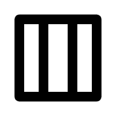 Layout Window Column Icon from Outlined Line - Streamline Material Set