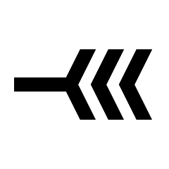 Line End Branch Icon from Sharp Line - Streamline Material Set