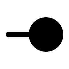 Line End Circle Fill Icon from Rounded Fill - Streamline Material Set