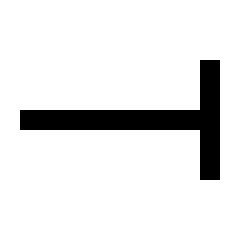 Line End Vertical Icon from Outlined Line - Streamline Material Set