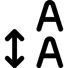 Line Spacing Icon from Core Line Set