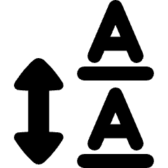 Line Spacing Icon from Plump Solid Set