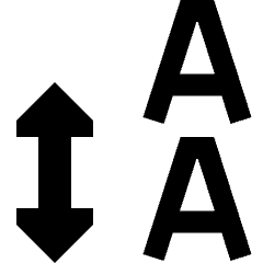 Line Spacing Icon from Sharp Solid Set