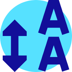 Line Spacing Icon from Sharp Pop Set