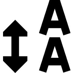 Line Spacing Icon from Sharp Remix Set