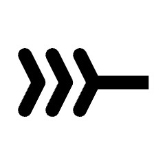 Line Start Branch Icon from Rounded Line - Material Pro Set