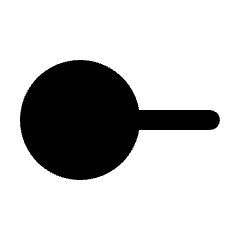 Line Start Circle Fill Icon from Rounded Fill - Streamline Material Set