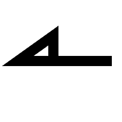 Line Start Half Triangle Icon from Sharp Line - Streamline Material Set