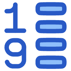 List 1 To 9 Icon from Plump Duo Set