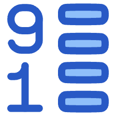 List 9 To 1 Icon from Plump Duo Set