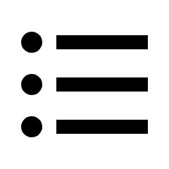 List Icon from Outlined Line - Streamline Material Set