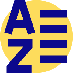 List A To Z Icon from Sharp Pop Set