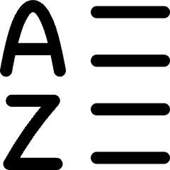 List A To Z Icon from Flex Line Set