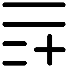 List Add Icon from Core Line Set