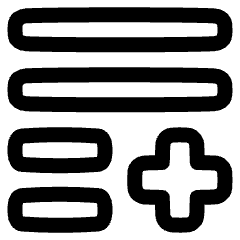 List Add Icon from Plump Line Set