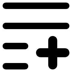 List Add Icon from Core Remix Set