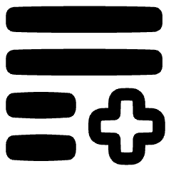 List Add Icon from Plump Remix Set