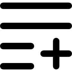 List Add Icon from Flex Remix Set