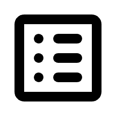 List Alt Icon from Rounded Line - Material Pro Set