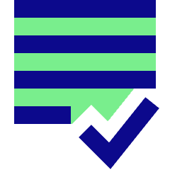 List Check Icon from Sharp Pop Set