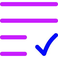 List Check Icon from Flex Neon Set