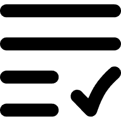 List Check Icon from Flex Solid Set