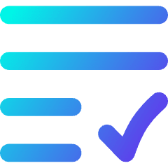 List Check Icon from Flex Gradient Set