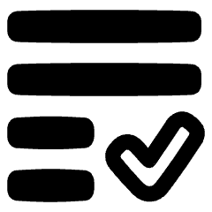 List Check Icon from Plump Remix Set