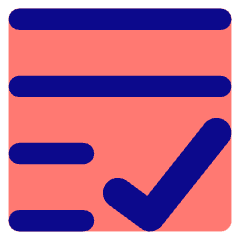 List Check Icon from Core Pop Set